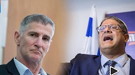 וידאו עימות כגולן בן גביר, צילום: יונתן סינדל פלאש 90